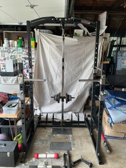 Squat Rack Cable System