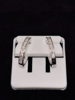 Moissanite 925ss earrings