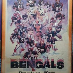 1979 Bengals Super Bowl Poster