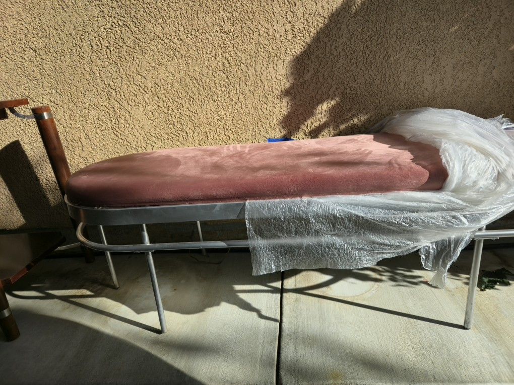 Soft Mauve Pink Sofa Bench