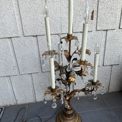 Beautiful 3’ Tall Vintage Candelabra Lamp
