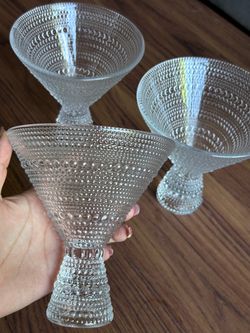 Clear Martini Glasses