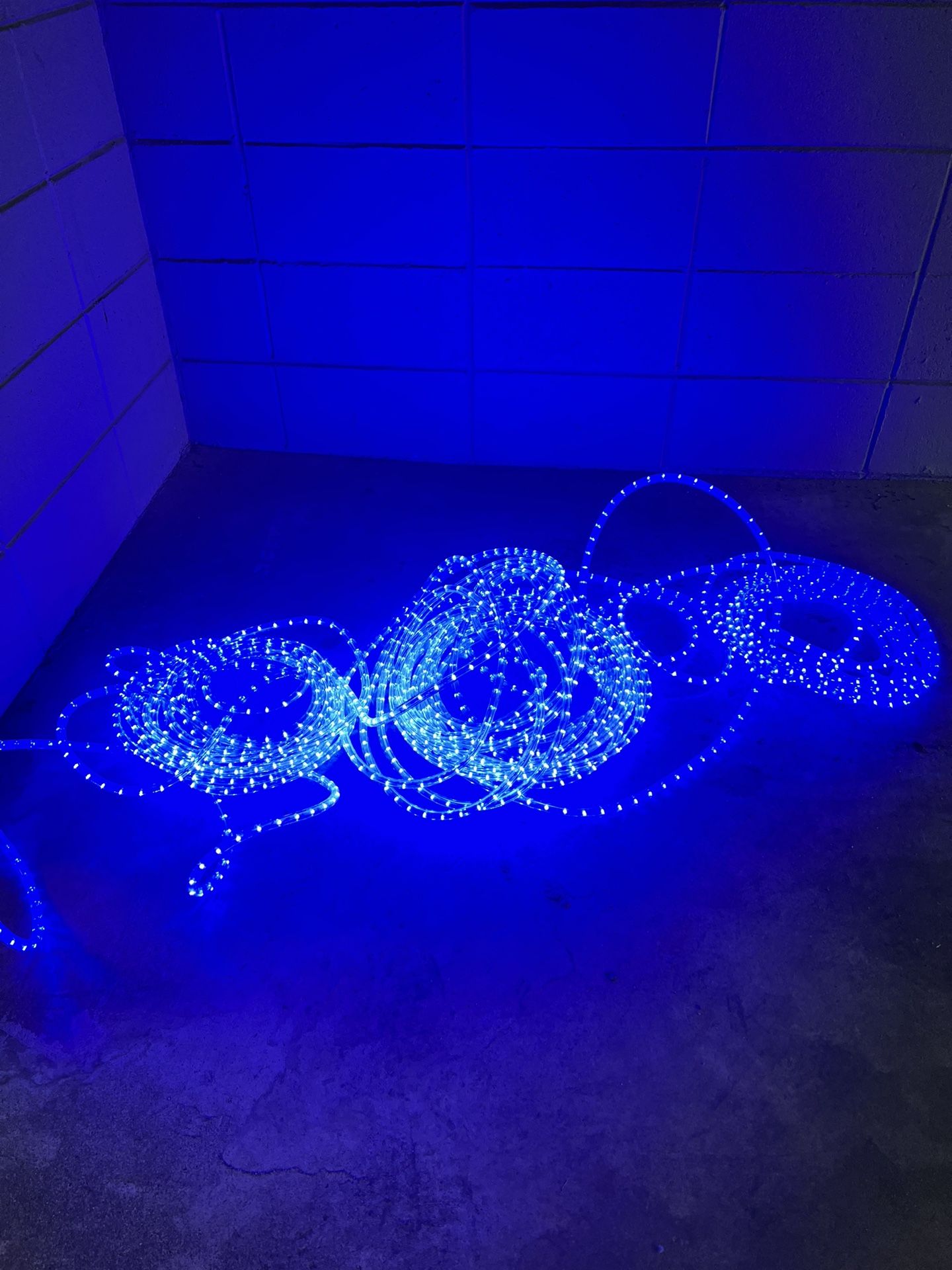 Led Blue  Strip Lights  Exterior 