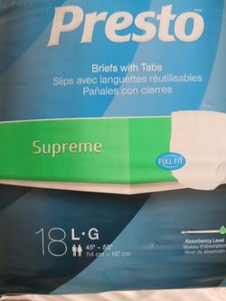 Presto Adult Disposable Underwear (4 packs available)