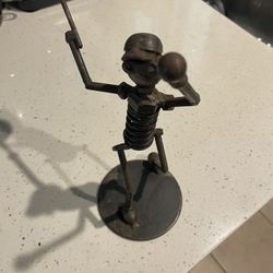 Tennis player metal art 6 inches