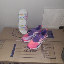 Girls Size 2 for Adidas & Size 1 for Flops