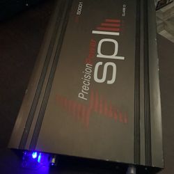 Selling My  Precision Power Class D 2500 Watt Amp And = Lightning Audio Flip Screen which Has Multiple Apps, Bluetooth, Etc. 