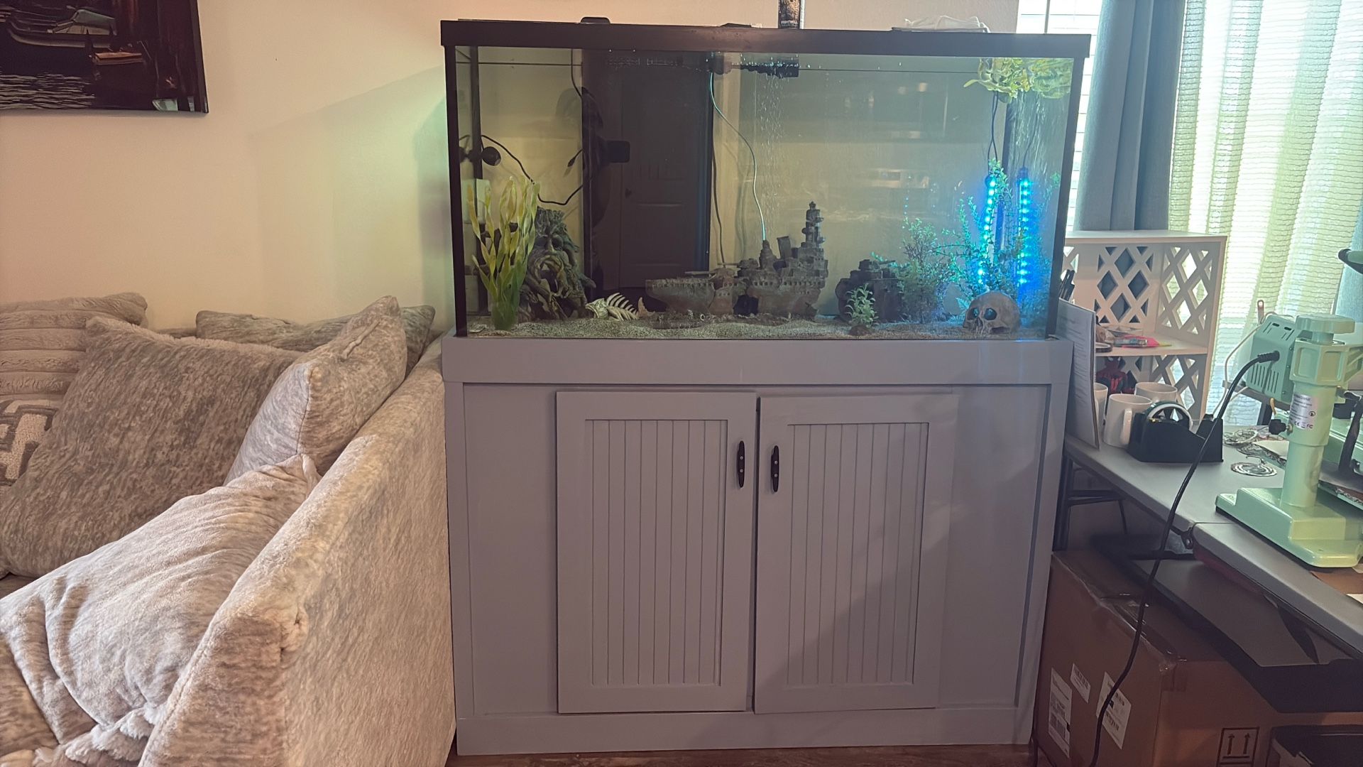 90 gallon fish tank with stand 
