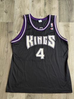 Vintage Champion Chris Webber Sacramento Kings Away Jersey #4 Adult Size L NBA
