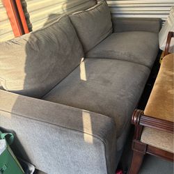 Gray loveseat