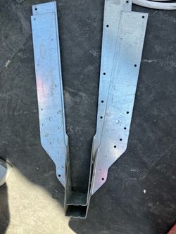 Galvanized Steel Joist Hanger Brackets – Set of 2