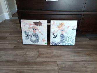 Mermaid canvas art (2)