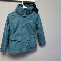 Columbia Ski Jacket Aqua XS Omni-Tech Women's Waterproof Breathable
