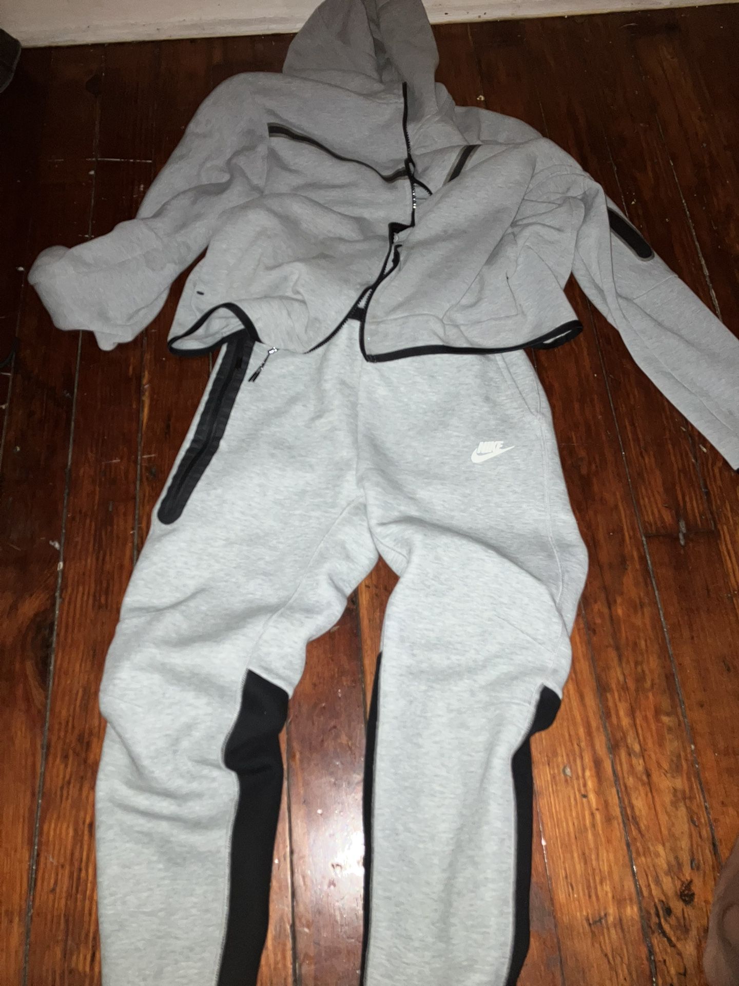 Grey N Black Nike Tech