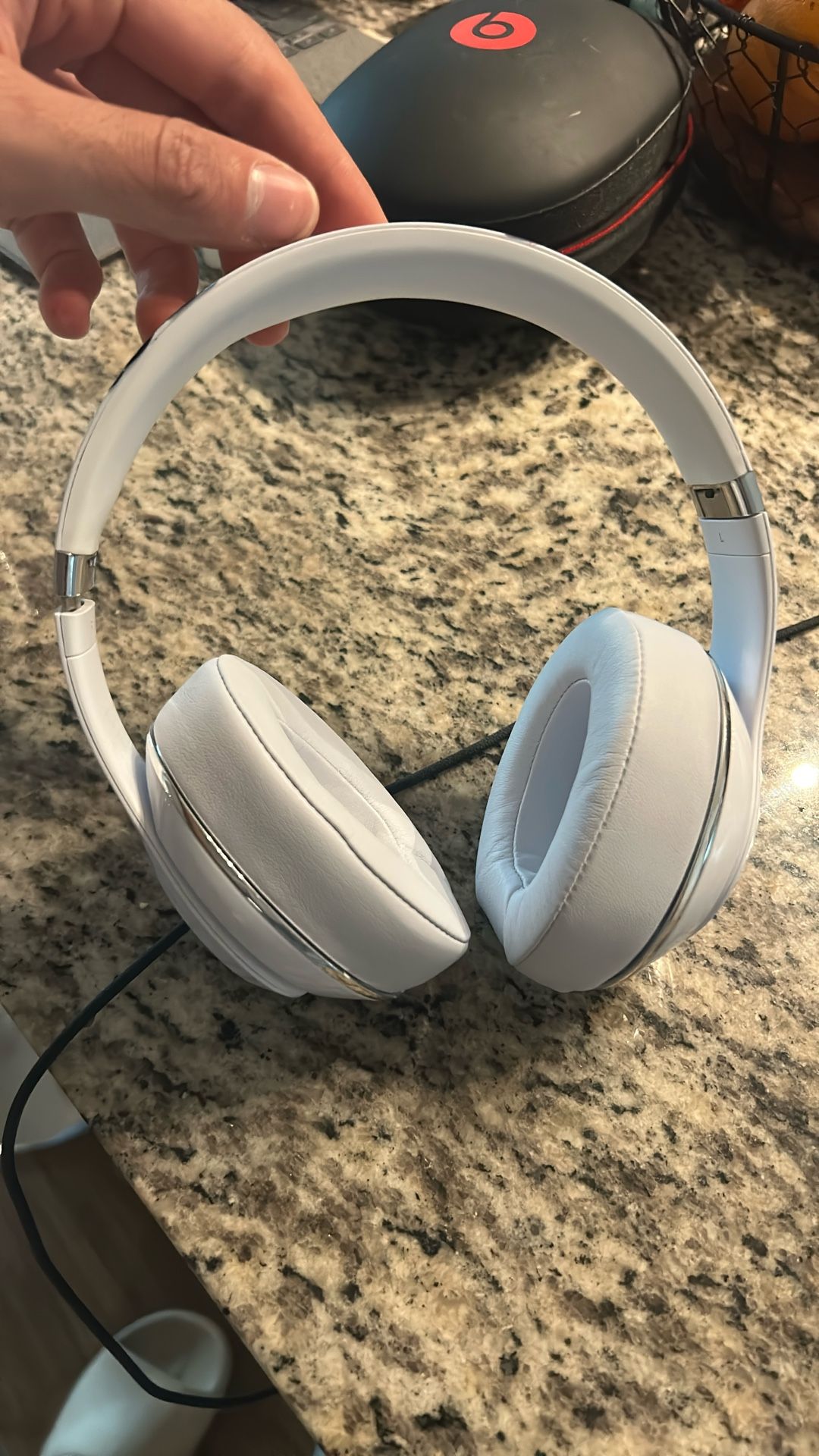 White Beats Headphones