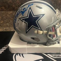 Cowboys Mini Autographed Helmet