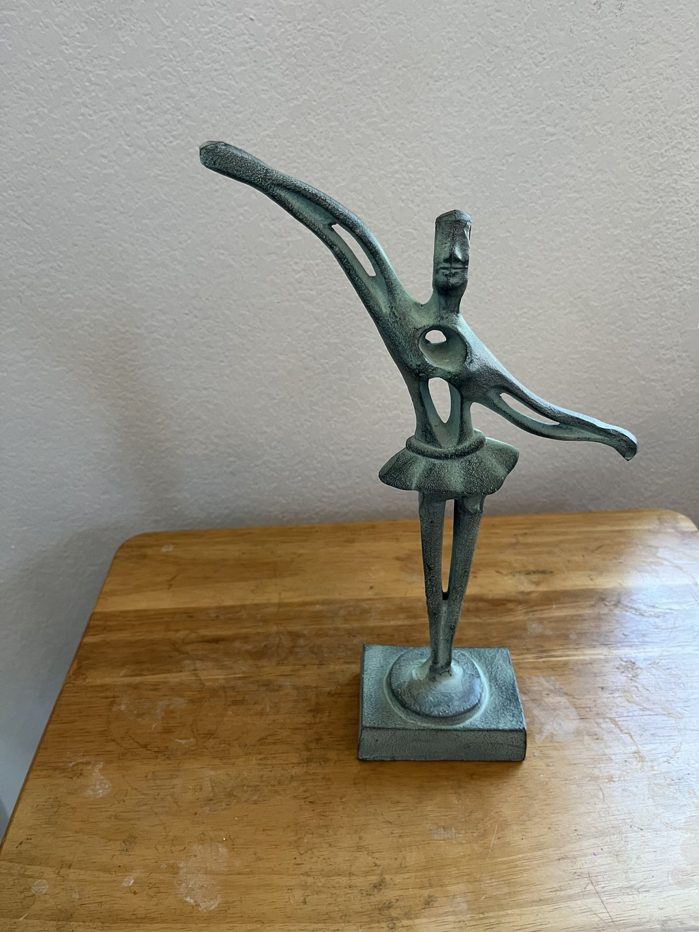 Metal Dancer Statue 13”