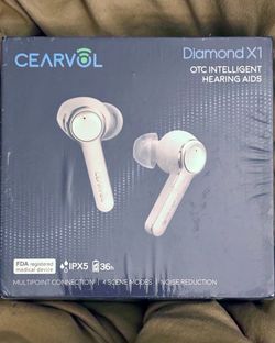 Hearing Support from Cearvol - Diamond X1 with Bluetooth IPX5 Noise Reduction White