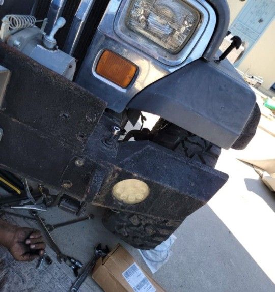 Jeep YJ front Bumper Winch Ready