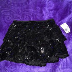 Forever 21 Black Sequin Skirt