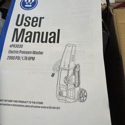 Electric Pressure Washer.