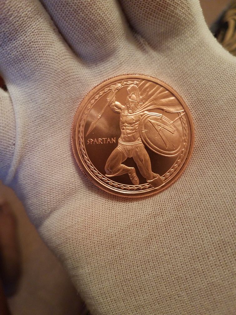 Spartan Copper Round Golden State Mint