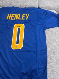 Daiyan Henley Signed Autograph Custom Jersey- Beckett Coa-Los Angeles Chargers