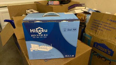 Hiseeu HD NVR Kit Blue Surveillance Recorder Cloud P2P