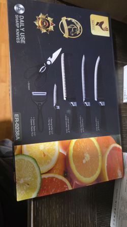 Henvo 6-Piece Kitchen Knife Set