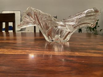 Mikasa Fruit Bowl Crystal Glass Wave