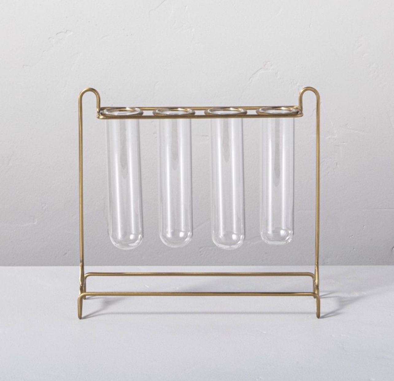5pc Steel & Glass Plant Propagation Vase Set Gold/Clear - Hearth & Hand™ with Magnolia