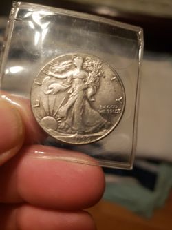 Semi Key Date 1938 D Walking Liberty Silver Half Dollar.