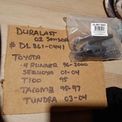 DURALAST  oxygen sensor. #DL (contact info removed). For Toyotas