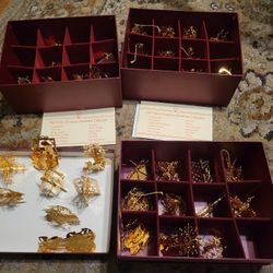 Vintage Danbury Mint Gold Ornament Collection 1(contact info removed) 1(contact info removed)
