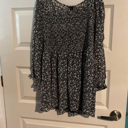 Blouse Elastic Top Three-Quarter Sleeves