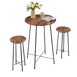 Small Bar Table with 2 Barstools