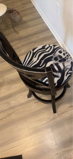 Zebra barstools