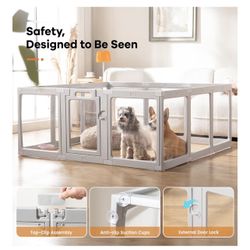 Clear Acrylic Dog Playpen Indoor