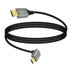 8K Mini HDMI to HDMI 2.1 Cable (1m) - 90° Up Angle, 8K@60Hz 4K@120Hz for Laptop