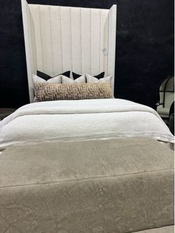 Tall Modern Unique Elegant Head Board/ Bed Frame  - Many Colors Ava. - Bedroom Furniture