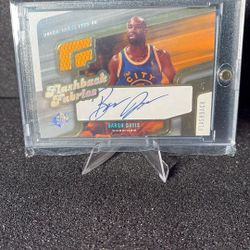 Baron Davis Game Used Jersey Personal Autograph
