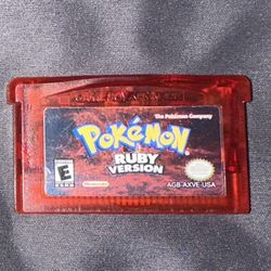 Nintendo Game Boy Advance Pokemon Ruby Version game