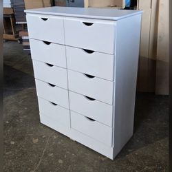 Ten drawers dresser with rails / 10 drawers dresser with rails