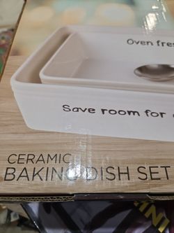 Ceramic baking dish set