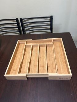 Bamboo Expandable Cutlery Tray (ORIDOM)