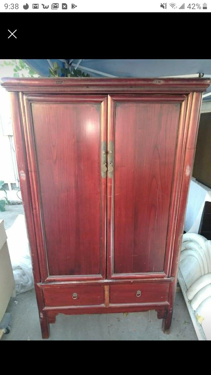 Antique tall cabinet