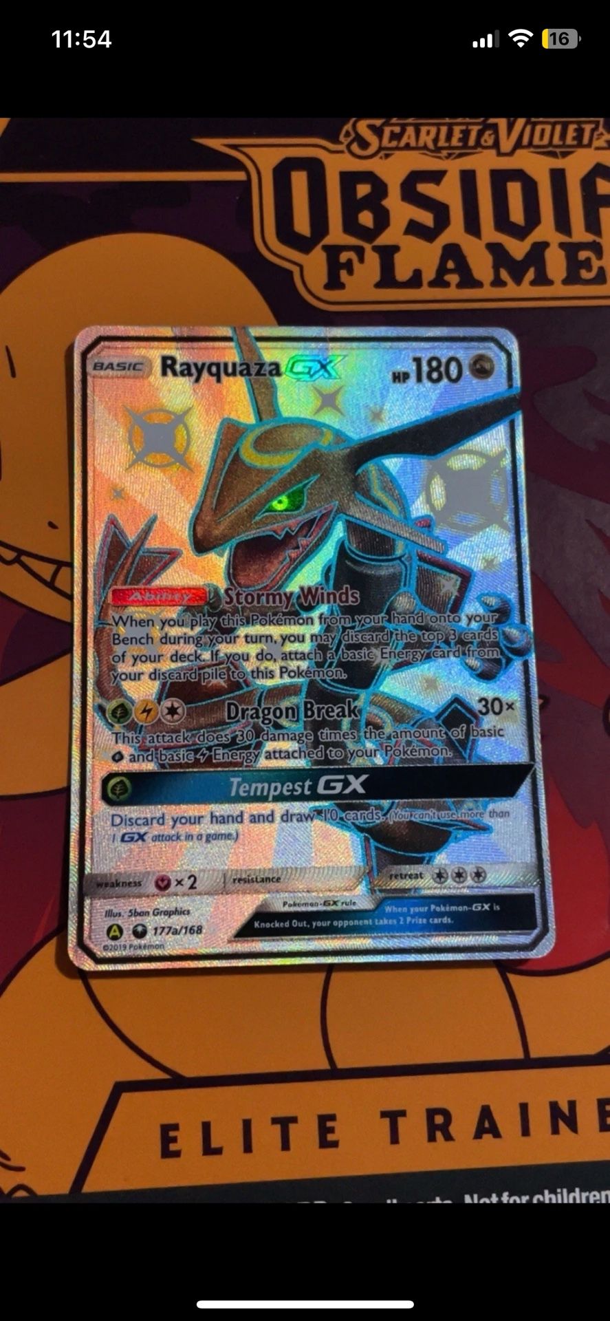 Rayquaza GX 177A/168 Alternate Art Holo CHECK IMAGES