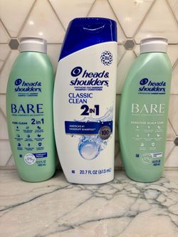 Head & Shoulders Shampoo anti-dandruff products. NEW