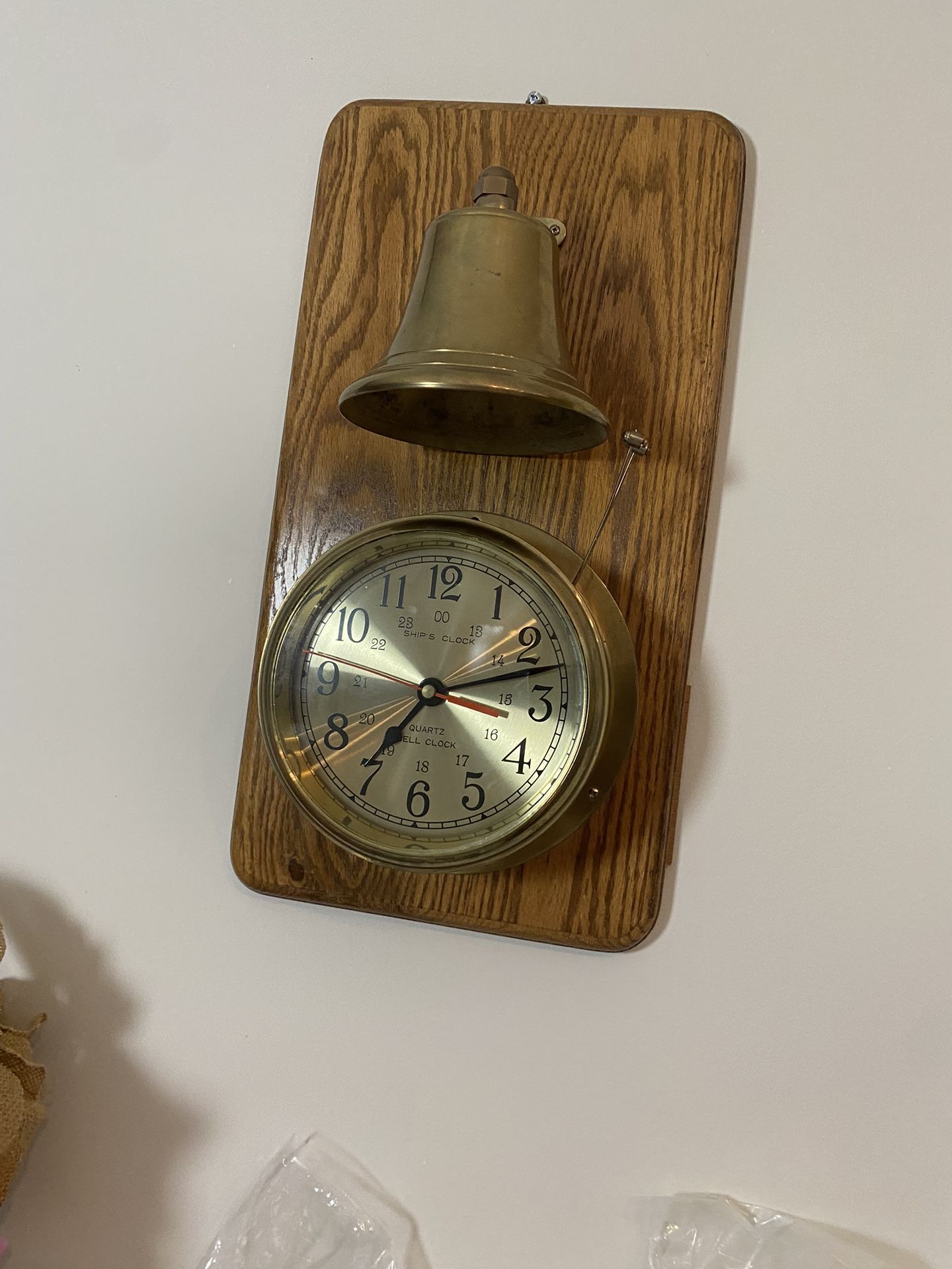 Brass Striking Bell Clock