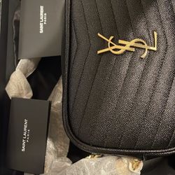 Saint Laurent Lou Mini Quilted Leather Camera Bag